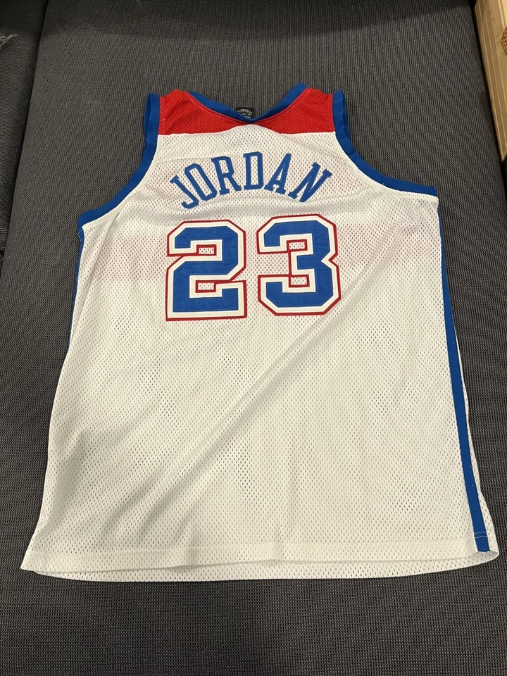 Nike Washington Bullets Michael Jordan Jersey White Throwback Size XL 48 - Image 2 of 3