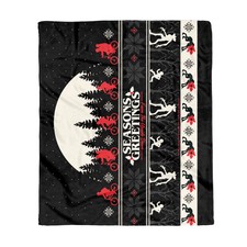 Image of Stranger Things Seasons Greetings From The Upside Down Fleece Blanket
