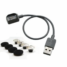 4 Large Eargels w/ Foams PLUS 11" USB Charger for Plantronics Voyager Legend
