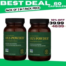 Oxy Powder Colon Cleanse & Natural Detox Pills For Constipation Relief -120 Ct.