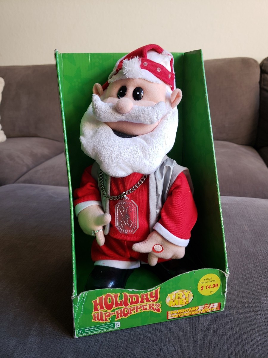 Vintage 2005 Gemmy Holiday Hip-Hoppers Rapper Santa “Gettin Jiggy