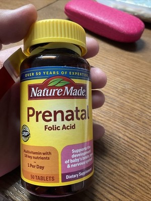 Nature Made Prenatal Folic Acid Multivitamin  50 Ct