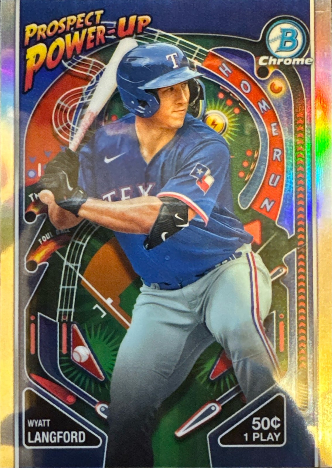 2024 Bowman #PP-3 Wyatt Langford Prospect Power-Up