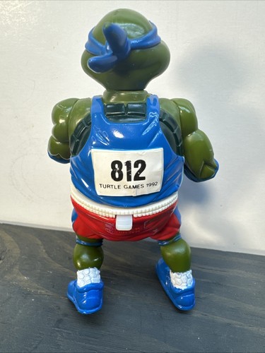Figura de colección 1992 Track N' Field Leonardo TMNT Teenage Mutant Ninja Turtles - Imagen 7 de 9