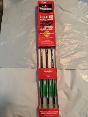 Wicked Ridge by TenPoint 20'' XX75 Aluminum Arrows with Alpha Bright lighted nock