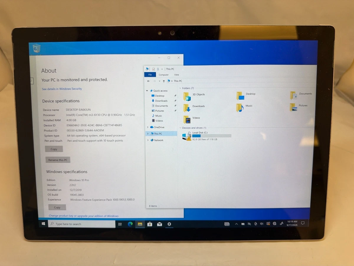 Microsoft Surface Pro 4 128 GB Tablets for sale | eBay