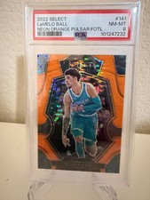 2022 Select Lamelo Ball Neon Orange Pulsar FOTL 1/15 Jersey Number! SSP! PSA 8!