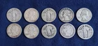 Lot Of (10) Ten Mixed 90% Silver Quarters Circulated $ 2.50 FV  BS32