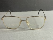 Luxottica Gold Aviator Eyeglasses Frame 140 Italy