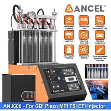 ANCEL ANJ600 Car GDI Piezo Fuel Injector Ultrasonic Cleaner Injector Tester 220V