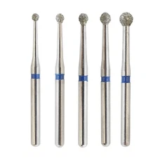 Dental Burs Diamond FG Surgical Long Round Ball for High Speed Handpiece 801L