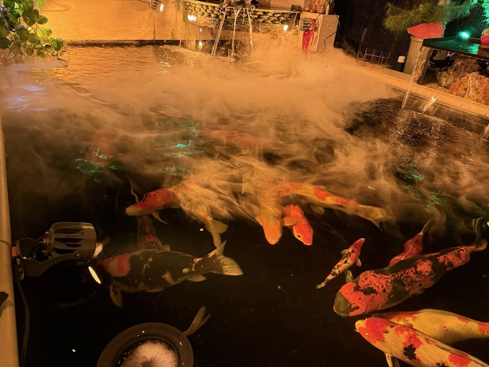 Atomizer Ultrasonic Mist Air Humidifier Fogger Maker 4 Water Fountain Koi Pond - Image 2 of 4