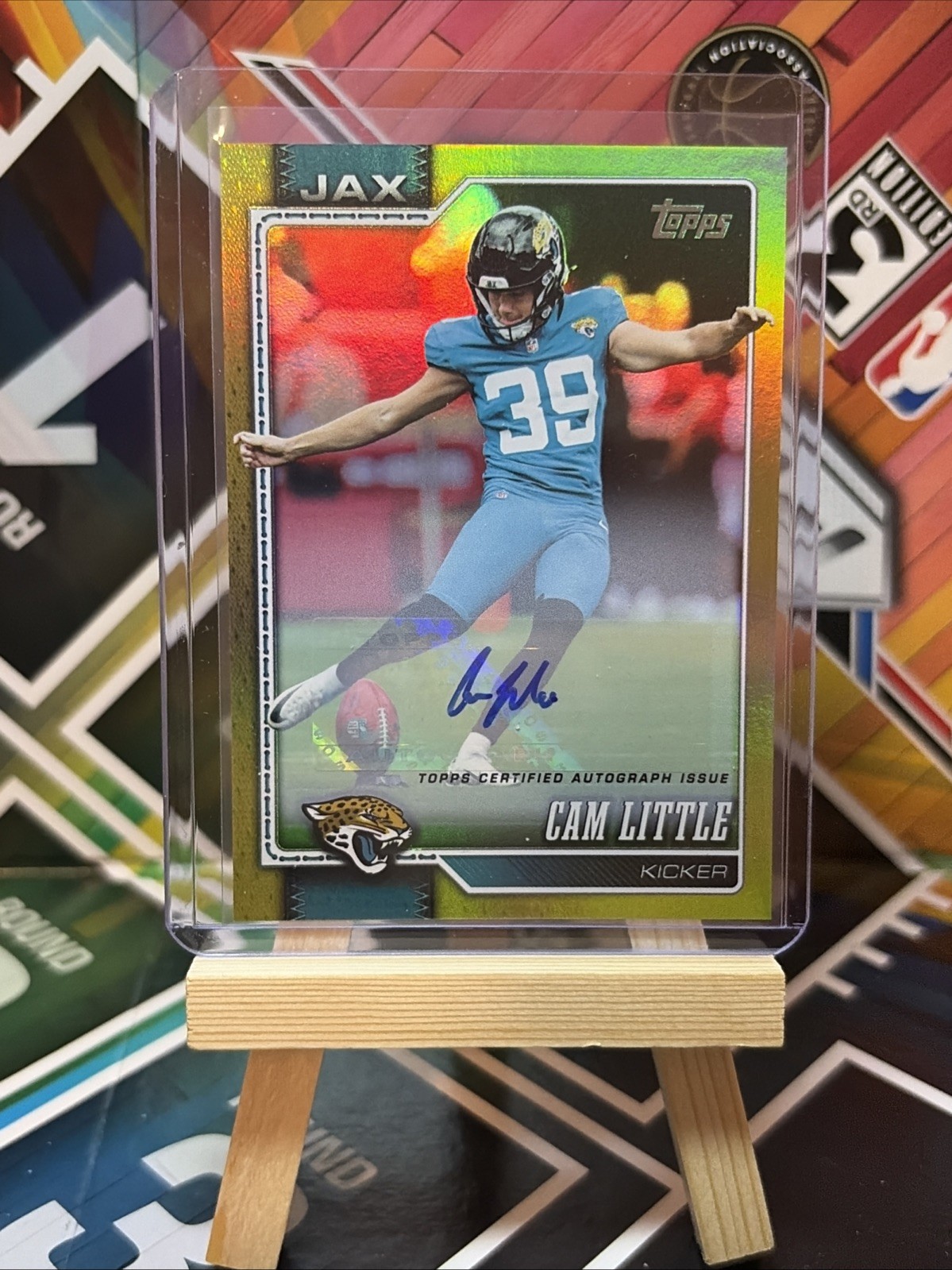 2026 Topps Flagship Football Cam Little Gold Autograph /50