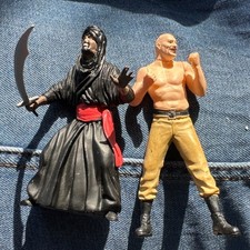Disney Indiana Jones Cairo Swordsman & German Mechanic Action Figures 2000s