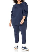 Damen Sweatshirt Rundhals Langarm ÜBergrößE Marineblau L Amazon Essentials