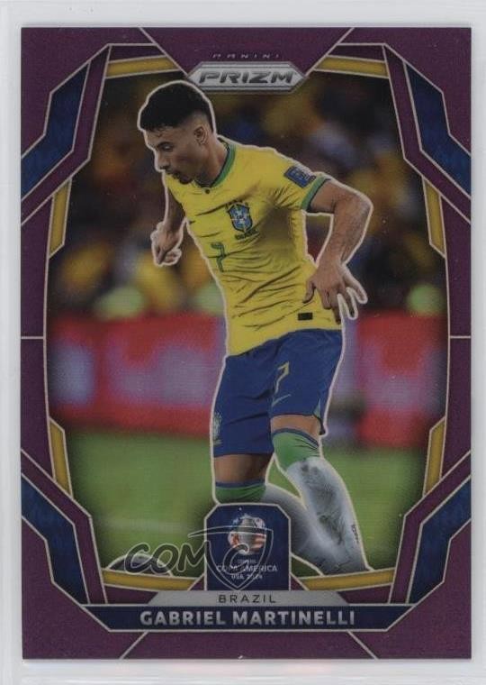 2024 Panini Prizm CONMEBOL Copa America Purple 32/49 Gabriel Martinelli #38 04ae
