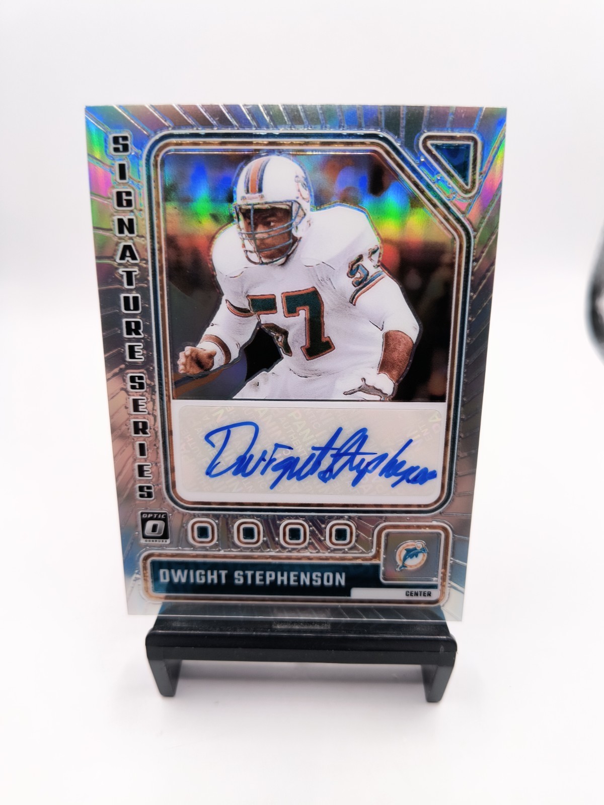 Dwight Stephenson Auto 2023 Panini Donruss Optic Signature Series Dolphins