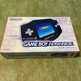 Nintendo Game Boy Advance Black Console AC Adapter Famicom Mini 3 Games CIB JP