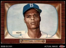 1955 Bowman #278 Charlie Neal Dodgers RC 4 - VG/EX