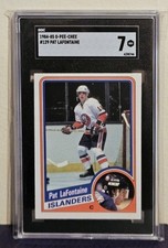 Pat Lafontaine 1984 OPC O Pee Chee RC Rookie Card 129 PSA SGC 7 NM. rookie card picture