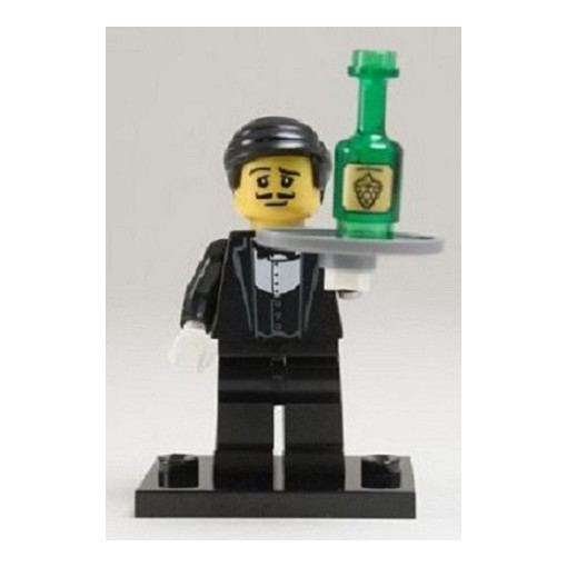 Figurine Lego Serveur Série 9 pièce de collection rare col09-1