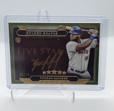 2020 Topps Five Star Gold Graphs Yordan Alvarez /15 Houston Astros
