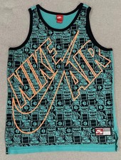 Nike Air Men s Basketball Jersey Large Turquoise Bright Retro 90 s Street Ball