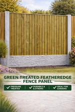 Heavy Duty Feather Edge Fence Panels Treated Timber Garden Closeboard All Size