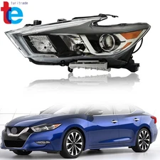 Headlight For 2016-2018 Nissan Maxima S SL SV Halogen w/LED DRL Driver Left Side