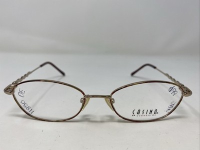 Casino Eyewear A-119 GRS 52-17-135 Rose Gold Full Rim Eyeglasses Frame US86