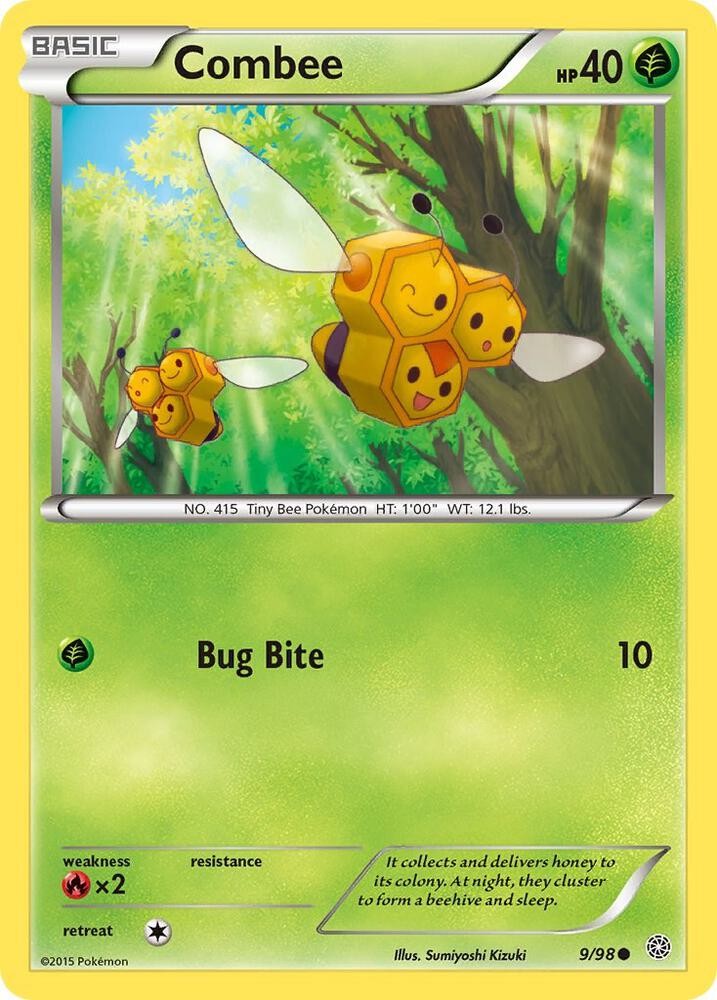 Combee #9/98 Xy - Ancient Origins Common Pokemon TCG MP