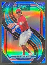 Marcelo Mayer 2025 Panini Prizm Premier Level Blue Prizm Red Sox /199