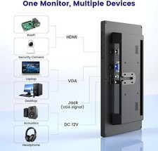 Eyoyo 12inch 1366x768 HD HDMI CCTV Security Monitor PC Screen Computer Monitor