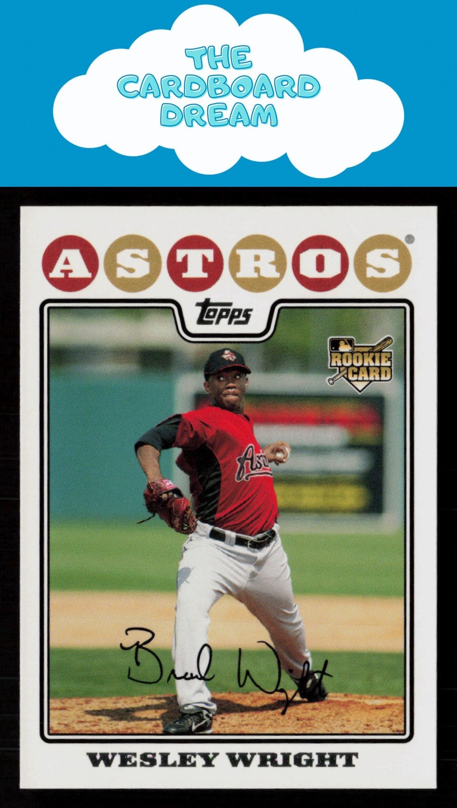 Wesley Wright 2008 Topps #361 RC Rookie Houston Astros Baseball Card