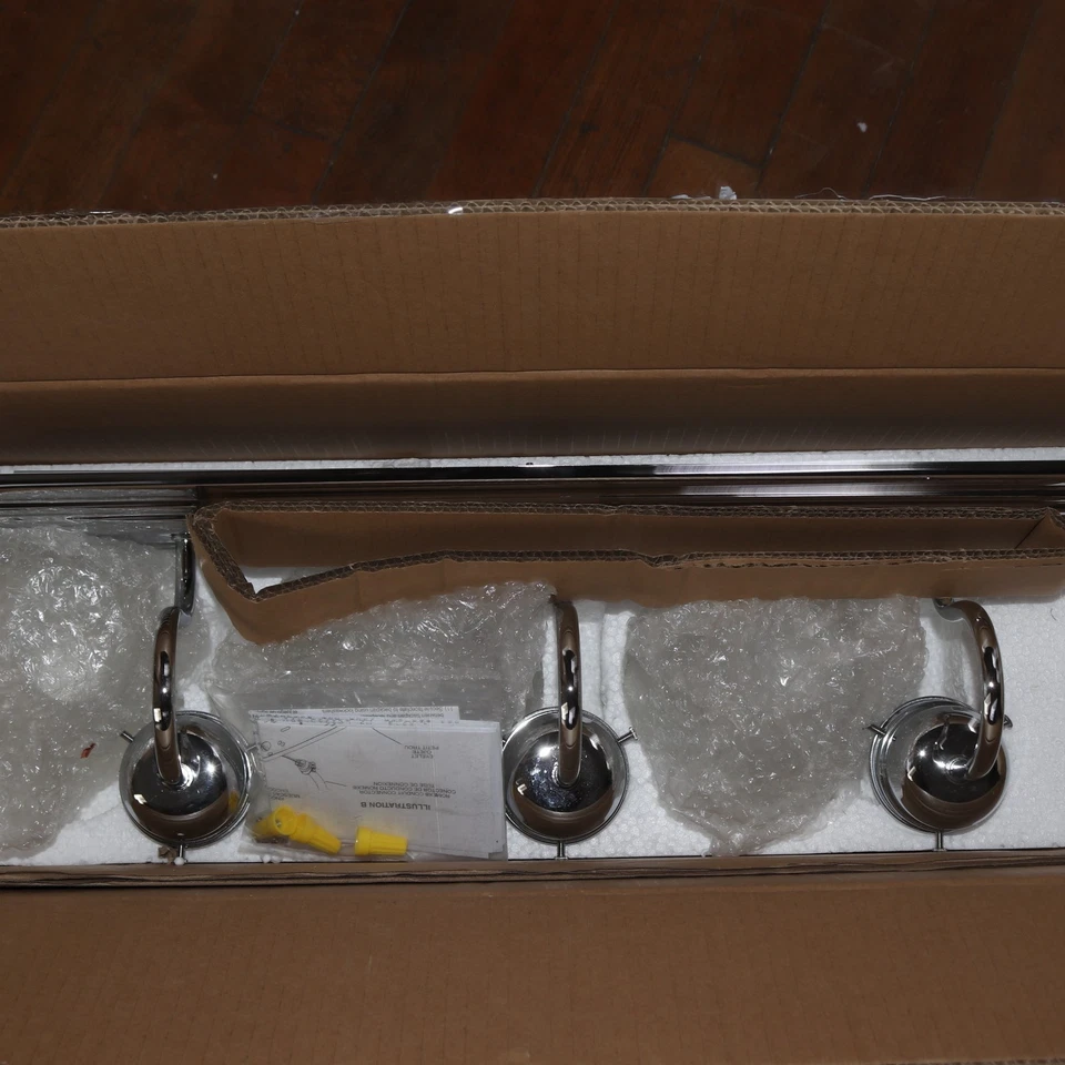 Kichler 3-Light Traditional Bathroom Vanity Light Chrome 5337CHS  - Image 4 of 4