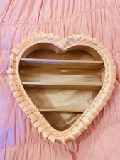 Pink Satin Heart Shaped Shelf 