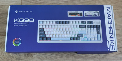 Machenike KG98 Mechanical Keyboard Tri-Mode Purple-Gold Switch Purple US