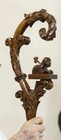 Crosier en bois bâton évêque crosier qualité artisanat, 72" haut Noël G