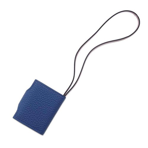 Hermes Ulysse Nano Charm Togo Swift Blue France Mauve Sylvestre Z Stamp Bag - Picture 4 of 15