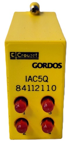 Crouzet Gordos IAC-5Q 90-140 V AC 4-Channel Plug-In I/O Module - Picture 3 of 6
