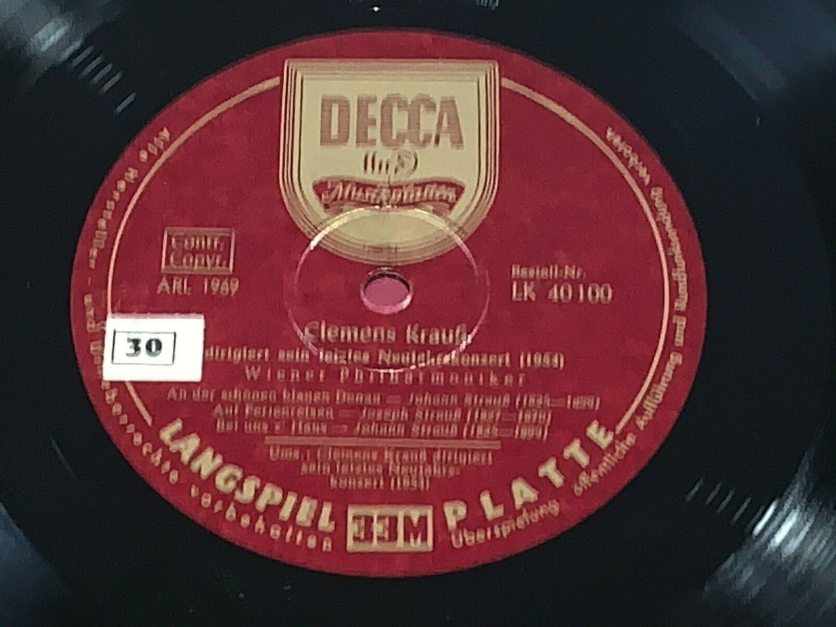 CLEMENS KRAUSS His Last New Year´s Concert Wien 1954 ORIG