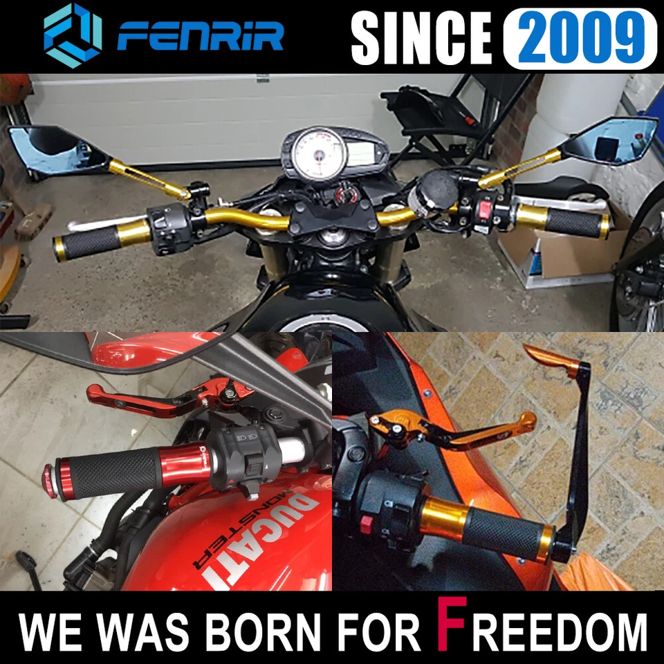 7/8" 22MM Motorcycle Handlebar Grips for Honda Suzuki Yamaha Suzuki Ducati KTM Foto 2 de 4