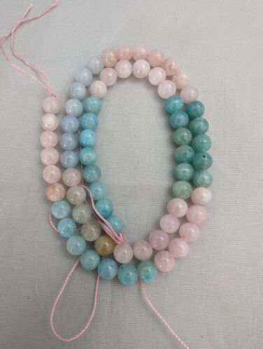 6mm Gemstone beads, Agate, Goldstone, Magnesite - Picture 7 of 19