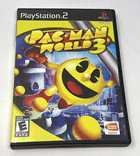 Pac-Man World 3 Video Game Arcade Vtg PS2 Playstation 2 bandai namco 2005 dvdrom
