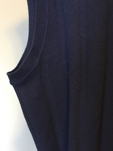 Calvin Klein Men's Blue Cashmere Vest - Picture 3 of 4