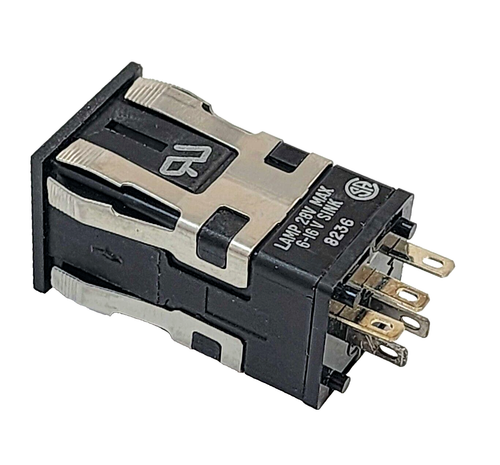 Square Push Button Switch - 1 Lamp Circuit - Microswitch AML11CBA2BE FREE SHIP - Picture 2 of 4