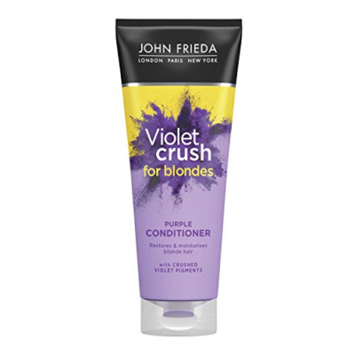 John Frieda Violet Crush for Blondes Intense Purple Conditioner - 45mL - NEW
