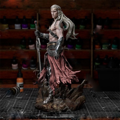 Elric of Melnibone 1/8 24cm 3D print figure Model Kit Unpainted Unassembled GK - Picture 4 of 8
