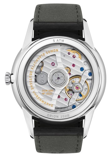 NOMOS Glashutte Orion Neomatik 39 Automatic Black Dial Leather Mens Watch 346 - Picture 7 of 7