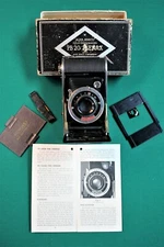 AGFA ABSCO Folding Camera PB 20 PLENAZ  TRIPAR f:11 Rectilinear Len WITH BOX